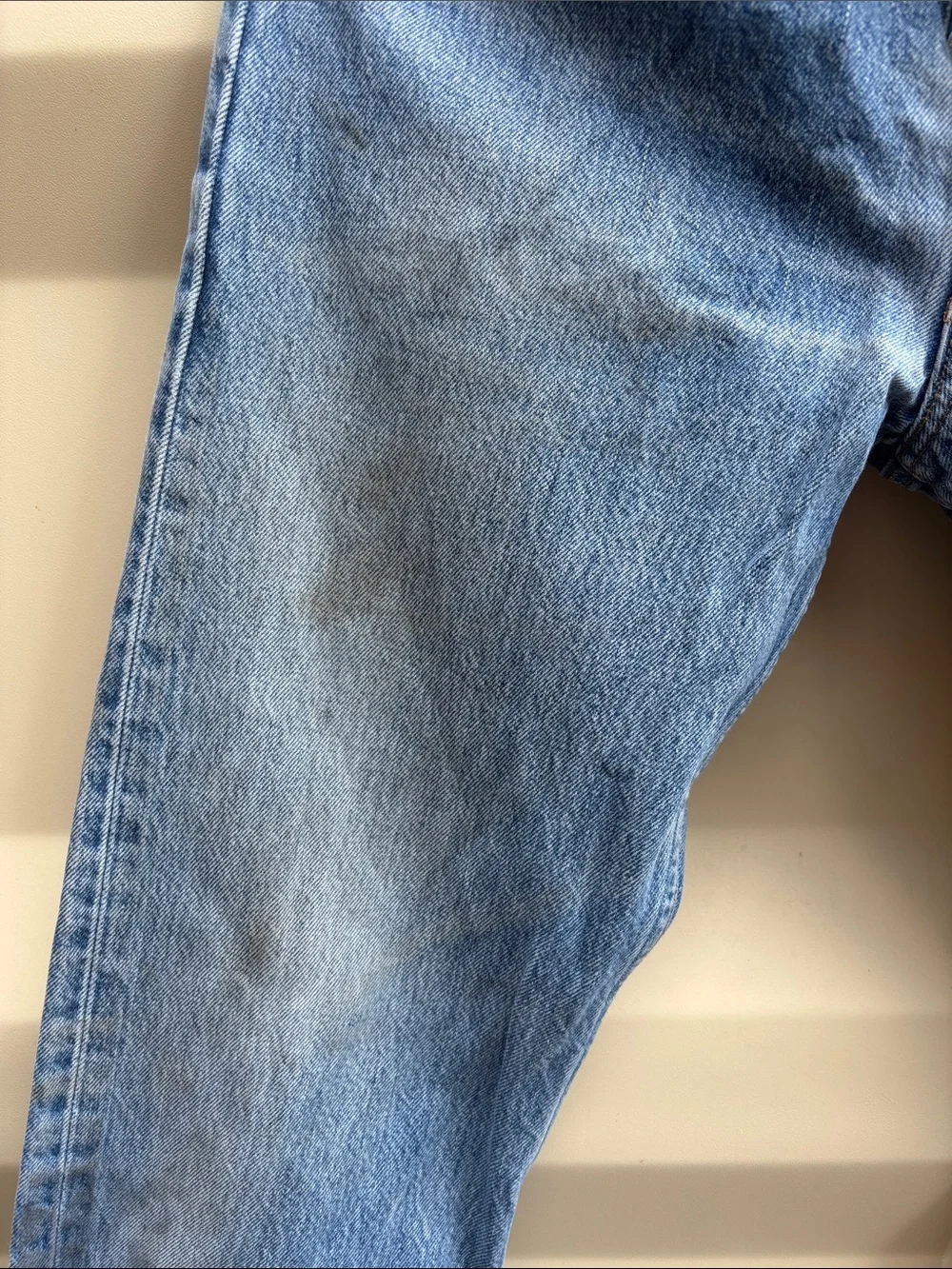 Vintage Men’s Levi's 501 Blue‎ Denim Jeans Button Fly Made in USA W35 L34